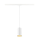 SLV 1-phase pendant luminaire ASTO TUBE with lamp socket GU10 IP20, white