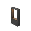 outdoor floor lamp FLATT II 36 square, black dimmable