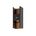 outdoor wall luminaire FLATT II with sensor IP54, black 