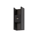 SLV outdoor wall luminaire FLATT II with sensor IP54, black 