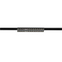 3-phase spot SIGHT EVO DOUBLE square IP20, black, lacquered 