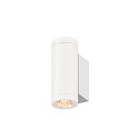 SLV outdoor wall luminaire HELIA PRO S UP/DOWN cylindrical IP65, white, lacquered 