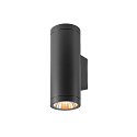 SLV outdoor wall luminaire HELIA PRO L SINGLE cylindrical IP65, anthracite, lacquered 