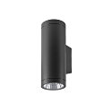 SLV outdoor wall luminaire HELIA PRO L SINGLE cylindrical IP65, anthracite, lacquered 