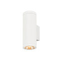 SLV outdoor wall luminaire HELIA PRO L UP/DOWN cylindrical IP65, white, lacquered dimmable