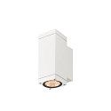 outdoor wall luminaire THEO PRO S SINGLE square IP65, white, lacquered 