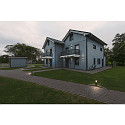 SLV outdoor wall luminaire THEO PRO S UP/DOWN small, square, DALI controllable, sea-air resistant IP65, anthracite