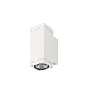 SLV outdoor wall luminaire THEO PRO S UP/DOWN square IP65, white, lacquered 