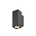 outdoor wall luminaire THEO PRO S SINGLE square IP65, anthracite, lacquered 