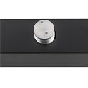 SLV mirror luminaire SUN MIRROR QUAD with switch button IP44, black, lacquered 