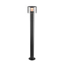 outdoor floor lamp TAHA II 90 IP65, black dimmable