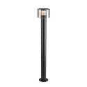 SLV outdoor floor lamp TAHA II 90 IP65, black dimmable