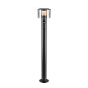 outdoor floor lamp TAHA II 90 with sensor IP54, black 