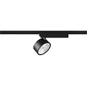 SLV 1-phase spot KALU 2.0 PHASE cylindrical, UGR < 19, with lens optics, cardanic swivelling IP20, black, lacquered dimmable