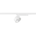 SLV 1-phase spot KALU 2.0 PHASE cylindrical, UGR < 19, with lens optics, cardanic swivelling IP20, white, lacquered dimmable