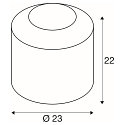 SLV table lamp PANTILO cylindrical E27, gold dimmable