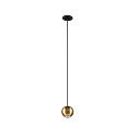 SLV pendant luminaire DYSKO IP20, gold, black dimmable