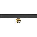 SLV track spot DYSKO IP20, gold, black dimmable