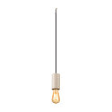 SLV pendant luminaire FITU PD STONE E27 IP20, beige dimmable