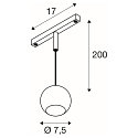 SLV pendant luminaire LIGHT EYE� 2.0 IP20, black, white dimmable