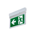 SLV wall and ceiling luminaire P-LIGHT square IP20, transparent, white, lacquered 