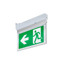 SLV wall and ceiling luminaire P-LIGHT square IP20, transparent, white, lacquered 