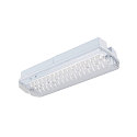 wall and ceiling luminaire P-LIGHT square IP65, transparent, white, lacquered 