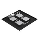 SLV LED panel PAVANNO 625 UGR < 19, suitable for VDU workstation, 18W 2850lm 3000|4000K 45� CRI 80-89