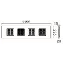 SLV LED panel PAVANNO 1200/300 UGR < 19, suitable for VDU workstation, 18W 2850lm 3000|4000K 45� CRI 80-89