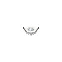 ceiling recessed luminaire DOWNLIGHT P 84 DALI rigid, DALI controllable, impact resistant, wired through IP54, white dimmable