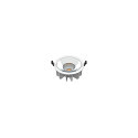 ceiling recessed luminaire DOWNLIGHT P 165 ON-OFF rigid, impact resistant, multipower, wired through IP54, white 