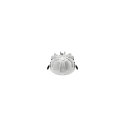 ceiling recessed luminaire DOWNLIGHT P 165 ON-OFF rigid, impact resistant, multipower, wired through IP54, white 