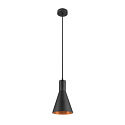 pendant luminaire LALU� SET CONE 15 E27 IP20, black dimmable