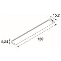 SLV light bar BATTEN FLAT P 1200 52 ON-OFF MW with sensor, CCT Switch, switchable, multipower IP44/20