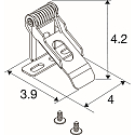 SLV mounting bracket PANEL P | PAVANNO, stainless steel