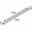 SLV ceiling luminaire BATTEN INDUSTRY P IP23, white 