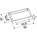 mounting frame PANEL P | PAVANNO, white