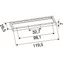 mounting frame PANEL P | PAVANNO, white