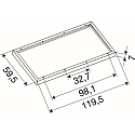 mounting frame PANEL P | PAVANNO, white