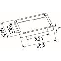 SLV mounting frame PANEL P | PAVANNO, black