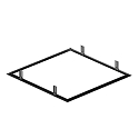 mounting frame PANEL P | PAVANNO, black