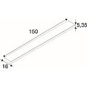 SLV pendant luminaire WORKLIGHT P LINE 150 suitable for VDU workstation IP20, black dimmable