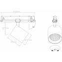 SLV 3-phase spot TRACKSPOT V swivelling, suitable for VDU workstation IP20, white dimmable