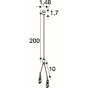 SLV ceiling suspension BATTEN INDUSTRY C+P, silver
