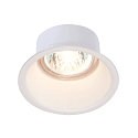 Ceiling recessed luminaire HORN GU10 Downlight, round, max. 50W, clip springs, white