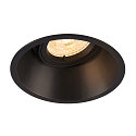 Recessed luminaire HORN-T GU10, 1xGU10, 230V, Clip springs, black