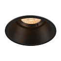 Recessed luminaire HORN-O, 1xGU10, 230V, Clip springs, black
