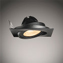 SLV Recessed downlight NEW TRIA I, ES111, square/rectangular, black