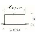 Ceiling recessed spot KADUX 2 ES111 Downlight, 2xGU10, 230V, black