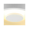 SLV LED Ceiling luminaire OCCULDAS, round, 21W, 30 SMD LED, 3000K, 120�, white